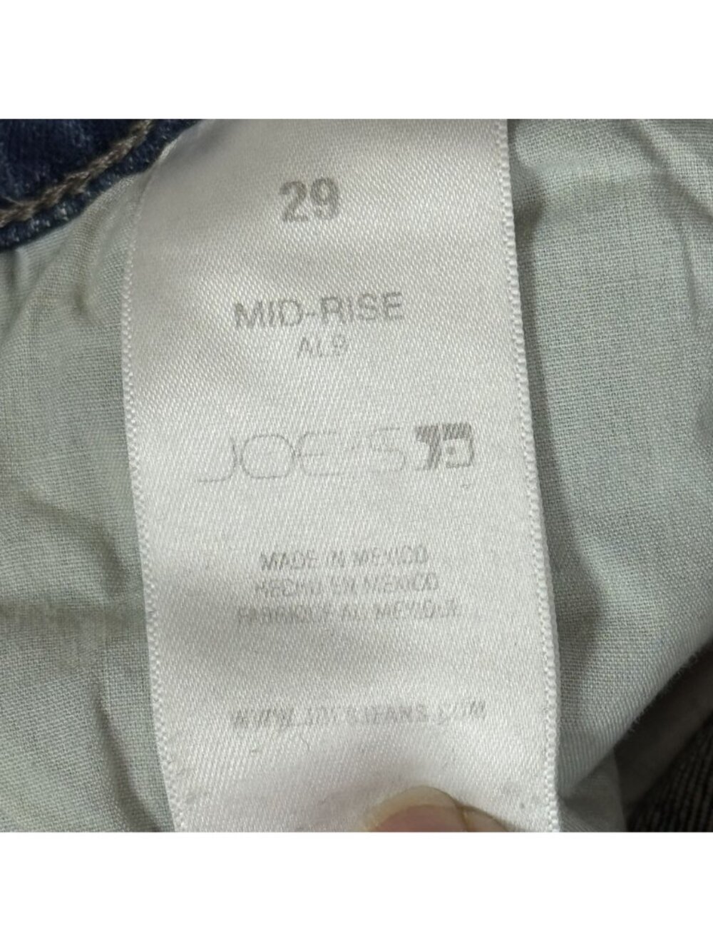 Joes Jeans Womens Mid-Rise Blue Jeans Dark Wash Size 29 - Picture 6 of 10